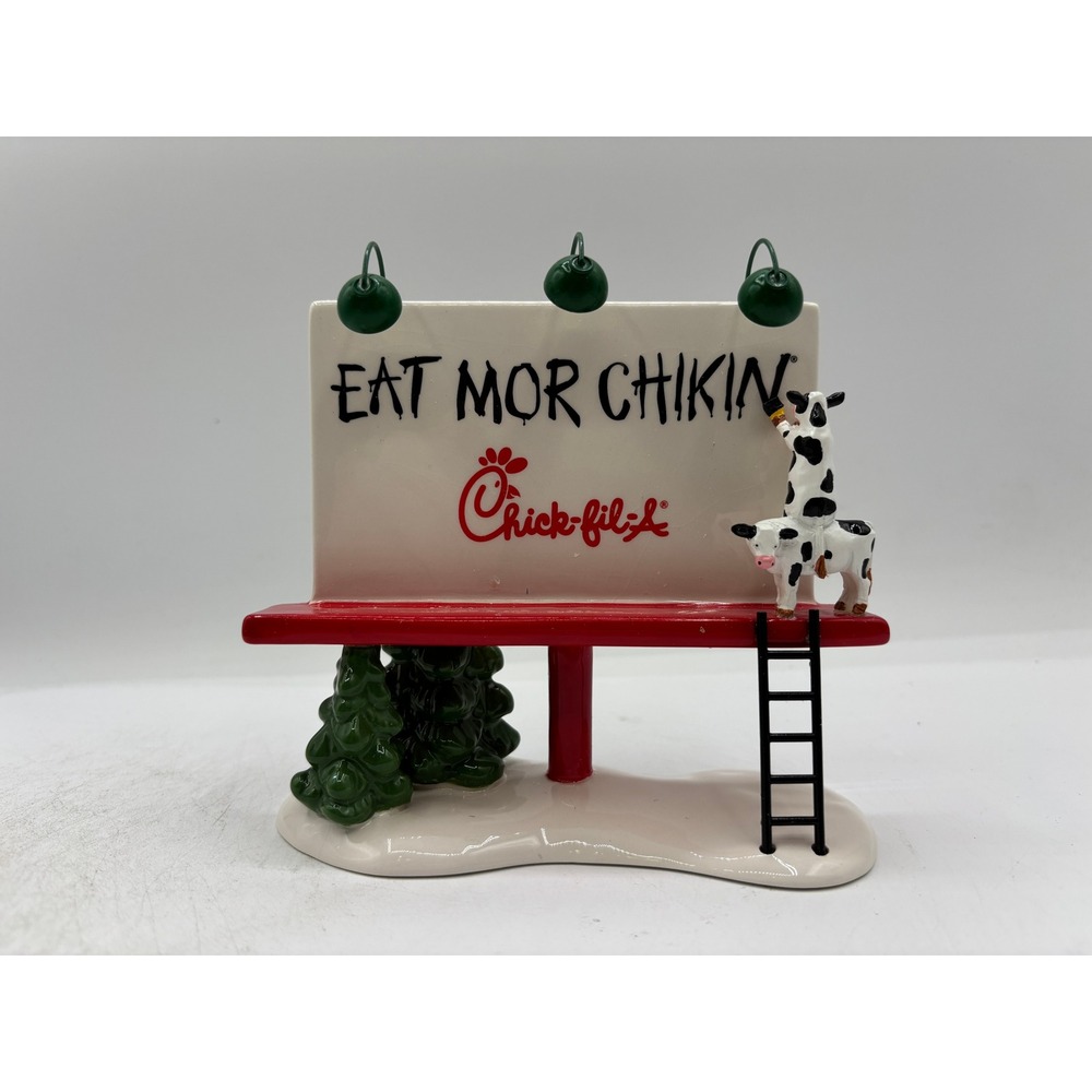 Department 56 2011 Original Snow Village Chick fil A Billboard 4022809 Retired